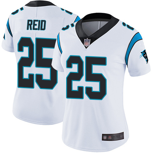 Carolina Panthers Limited White Women Eric Reid Road Jersey NFL Football #25 Vapor Untouchable->youth nfl jersey->Youth Jersey